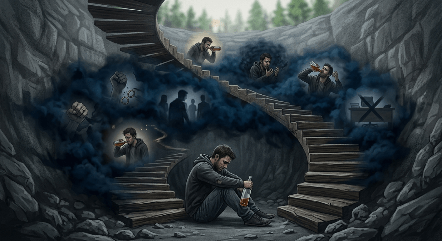 Чому алкоголь посилює депресію